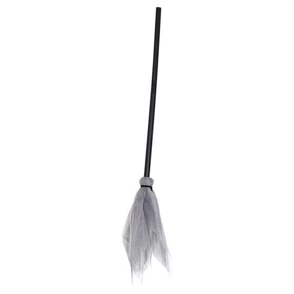 Witch Broom Accessory Detachable Flying Stick Prop for Halloween Costume Role Play Party Haunted House Decor, 35 Inch