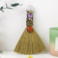 thumbnail image 1 of Witch Broom Halloween Crystal Witch Wiccan Altar Broom, Halloween Magical Reiki Healing Witch Broom Decoration, Witchcraft Witches Pagan Altar Decor, Handmade Ritual Magic Ceremonial, 1 of 6