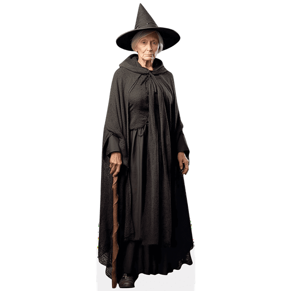 Witch (Cape) Mini Cardboard Cutout Standee