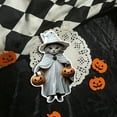 thumbnail image 1 of Witch Cat Acrylic Keychain Style C Fun Spooky Season Keyring, 1 of 9