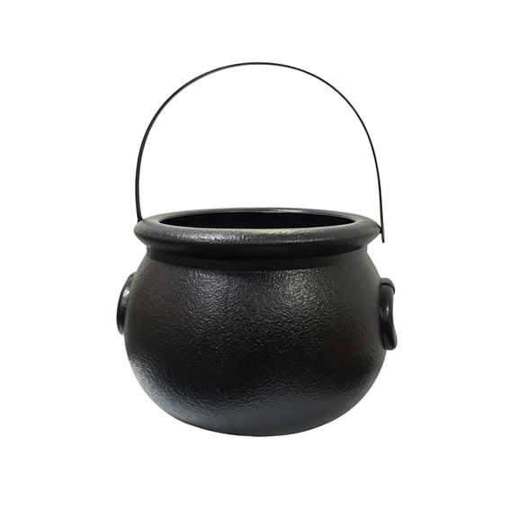 Witch Cauldron Candy Bucket Halloween Pot With Handle Plastic Cauldron Kettle For Kids Halloween Party Candy And Decoration Plastic
