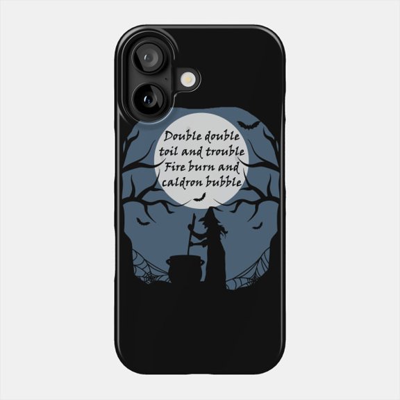Witch Cauldron Macbeth Shakespeare Quote creepy Tough Case for iPhone 11-17 Pro Max