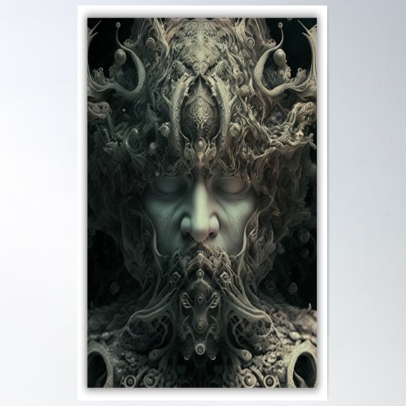 Witch Colorful Witch Portrait Poster Wall Art, Modern Wall Decor For Living Room Bedroom, 8x12 UNFRAMED