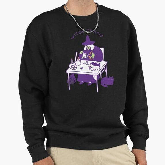 Witch Crafts Magic Arts Hocus Pocus Retro Aesthetic Graphic Vintage Art Unisex Sweatshirt G405, Up to Size 5XL