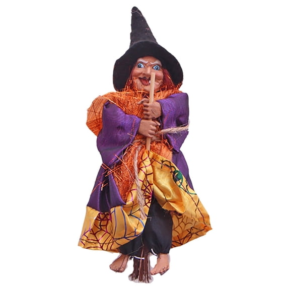 Witch Desktop Ornament Figurine For Home Mystical Yellow Collectible Display Shelf Altar Witchy Idea Desktop Ornament Home Decor