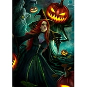 Witch Diamond Painting Kits, DIY 5D Diamond Painting Kits for Adults Kids Diamond Painting Diamond Art with Full Drill Round Diamonds,Diamond Dots Art Kits for Home Wall Decor Gifts-12X16inch