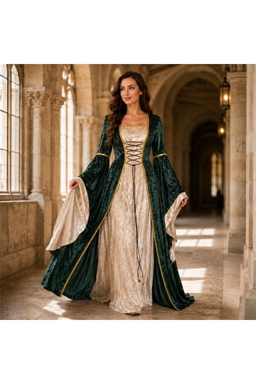 green velvet witch dress Gothic Dresses for Women in Blue and Black Fashionable Styles refinished armoire dresser