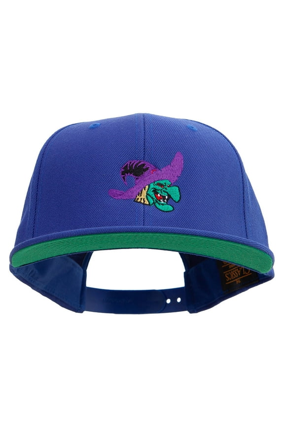 Witch Embroidered Wool Blend Prostyle Snapback - Royal OSFM