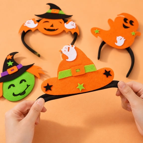 Witch Face Scary Halloween Headbands, Soft Non-Woven Party Halloween Decorations, Spooky Witch Halloween Costumes ory for Trick or Treat