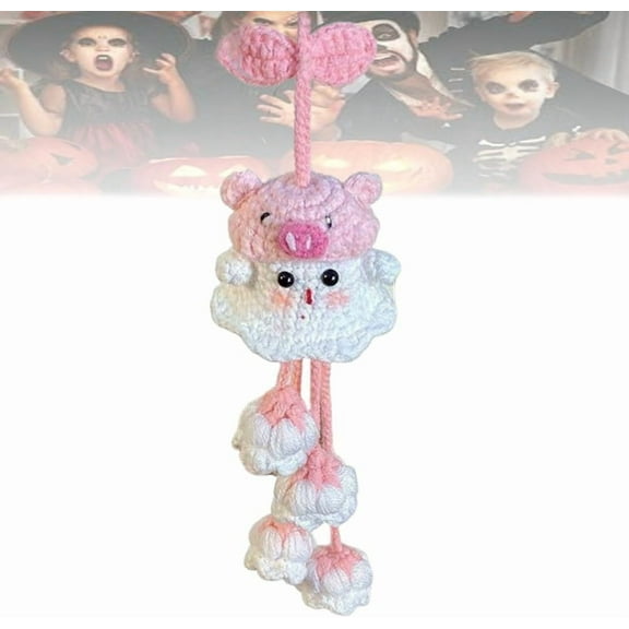 Witch Ghost Halloween Crochet Kit - Handmade Cute Horror Kit with Yarn & Tools, Non-Finished Crochet for Bag Charms, Perfect Gift for DIY Lovers, Soft Crochet Supplies, A