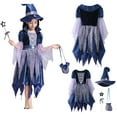 thumbnail image 1 of Witch Girl Outfits Tulle Dress Girls Fairy Tale Wicked Witch outfit Girls Halloween Outfits 6-7 Years Halloween Outfits Dress Up, 1 of 9