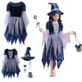thumbnail image 1 of Witch Girl Outfits Tulle Dress Girls Halloween Dress Outfits Halloween Outfits for Kids Girls 4-5 Years Children Girls Dress, 1 of 9