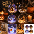 thumbnail image 1 of Witch Halloween Decor, Haunted House Decor, Purple Halloween Decor with Pumpkin, 1 of 6