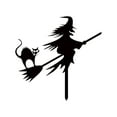 thumbnail image 1 of Witch Halloween Decorations Outdoor Halloween Garden Metal Yard Sign Stakes Decor, Halloween Silhouette Party Yard Signs with Stakes, Trick or Treat Party Supplies for Home Party Halloween Decor, 1 of 4