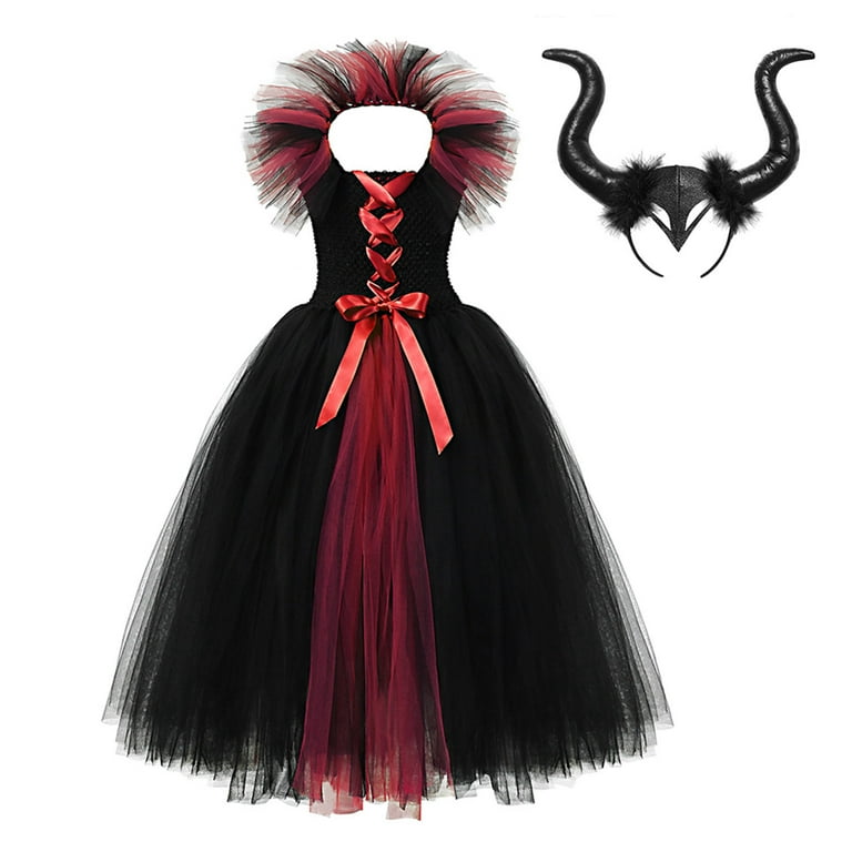 Witch Halloween Luxury Costumes For Girls Toddler Vampire Dress 