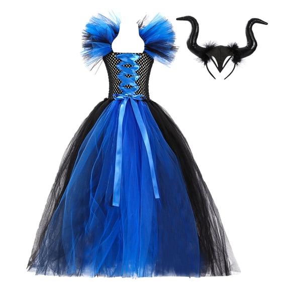 Witch Halloween Luxury Costumes Vampire Dress With Accessories for 2-12T