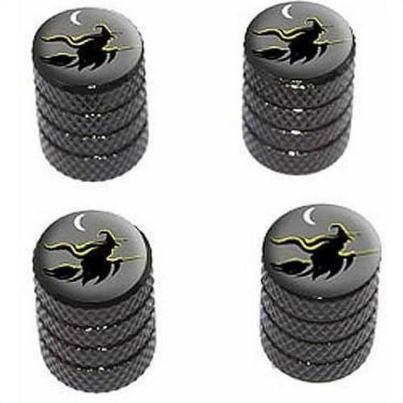 Witch Halloween Tire Rim Wheel Aluminum Valve Stem Caps, Multiple Colors