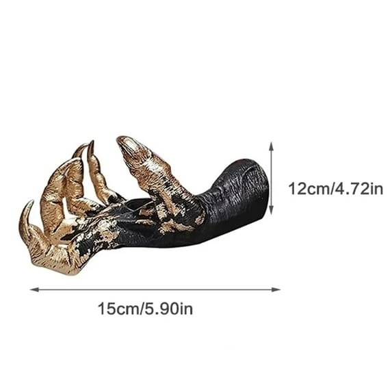 Witch Hand Statue Ornaments Aesthetic Art Wall Hanging Resin Retro Wall Sculpture Garden Outdoor Ornament Decoration Home Decor (Gold)