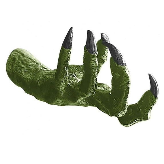 Witch Hand Wall Hanging Features Decor, Halloween Door Hangers Front Porch Decoration, Creative 3D Hand Wall Sculpture, Witch's Bracelet Hand Statue Holder Jewelry Display Rack