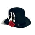 Witch Hat 2024 Gothic Style Holiday Party Skeleton Rose Hat Gentleman
