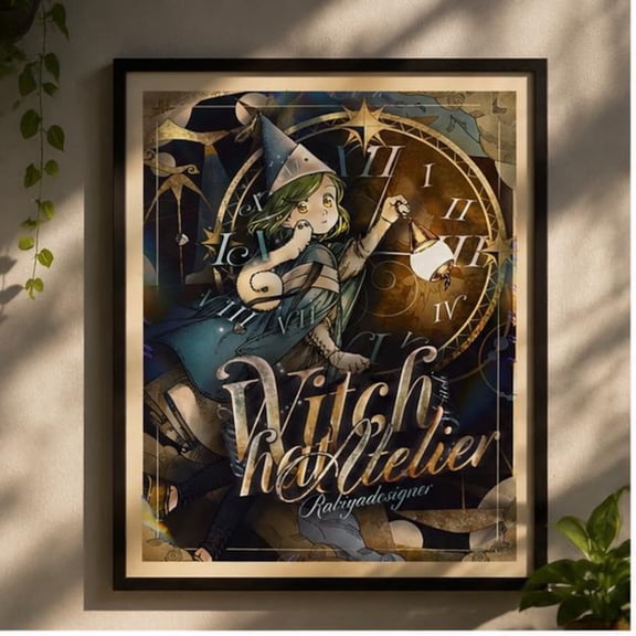 Witch Hat Atelier Anime Poster, Coco Qifrey Manga Wall Art, Fantasy Anime Print, Witchcore Room Decor Unframed Size 24''x36'' GooGate