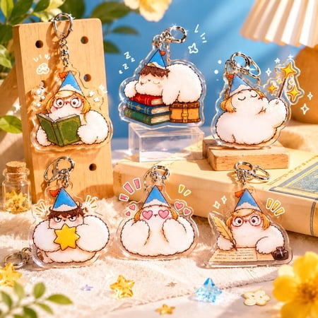 Witch Hat Atelier | Brushbuddy Keychain | Kawaii Fantasy Keyring Gift (1 keychain)