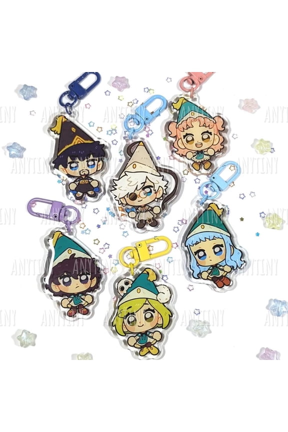 Witch Hat Atelier keychain 1 pack! Coco, Tetia, Richeh, Agott, Qifrey and Olruggio, random 1 pack