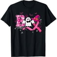thumbnail image 1 of Witch Hat Boo Ghost Pink Breast Cancer Awareness Halloween T-Shirt, 1 of 3