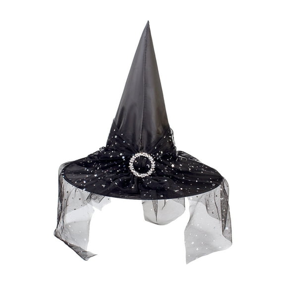 Witch Hat Decor Adult Kids,Halloween Witch Hat Decorations,Womens Witch Hat for Halloween Party,Halloween Witch Hats Halloween Party Witch Hats,Costume Accessories ,Fancy Dress Foldable Witch Hat