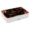 thumbnail image 1 of Witch Hat Elegant PU Leather Earring Organizer Storage Box Decorative Box with Removable Compartment - Portable, 1 of 6