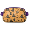 thumbnail image 1 of Witch Hat Halloween Pattern Cute Fanny Packs for Women,Travel Waterproof Crossbody Fanny Bags Waist Purse for Women Anti Theft Adjustable Strap for Running Travel Cycling, 1 of 4