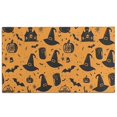 thumbnail image 1 of Witch Hat Halloween Pattern Door Rugs,Washable Non Slip Door Mats Indoor,Decorative Door Mats,Entry Mat Indoor for Entrance,Bedroom,Kitchen,Bathroom,17"x30", 1 of 6