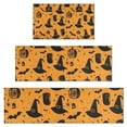 thumbnail image 1 of Witch Hat Halloween Pattern Kitchen Rugs Sets Of 3,Kitchen Runner Rugs Non Skid Washable,Decorative Kitchen Floor Mats for Kitchen,Sink,Laundry,17"x30"+ 17"x47" + 17"x59", 1 of 6