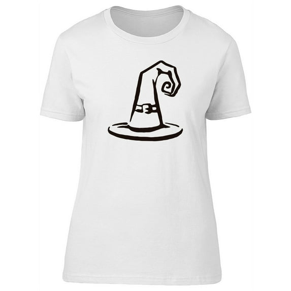 Witch Hat Hand Drawn T-Shirt Women -Image by Shutterstock, Female x-Large