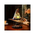 thumbnail image 1 of Witch Hat Lamp, Handmade Gothic Witch Hat Lamp, Small Table Lamp, Mysterious Bedroom Atmosphere And Witchcraft Gift, Weird And Fun Table Lamp In The Shape Of A Small Wizard Hat, 1 of 7