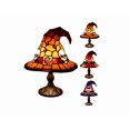 thumbnail image 1 of Witch Hat Lamps, Halloween Table Lamp with Warm Glow, Gothic Witch Decor Night Light, Handcrafted Lamp for Bedroom Desk Bar Party Spooky Home Decoration(Skull), 1 of 12