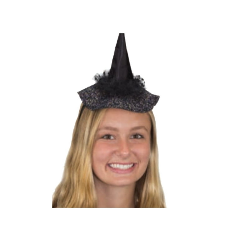 Mini Witchs Hat Adult Black Mini Witchs Hat Adult Black