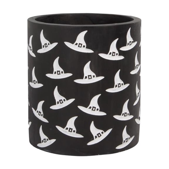 Witch Hat Utensil Crock - Black - 6 in. - Festive Kitchen Decor