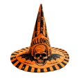 thumbnail image 1 of Witch Hat for Women, 3D Digital Print Quilted Halloween Costume Hat, Tall Pointed Cone with Wide Oversized Brim, Perfect for Party Dress Up Cosplay and Themed Events C, 1 of 1