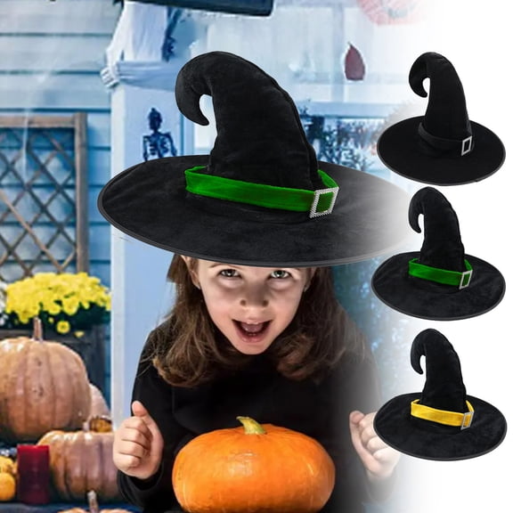 Witch Hat cloth Accessory Three-Layer Breathable Halloween Party Headwear