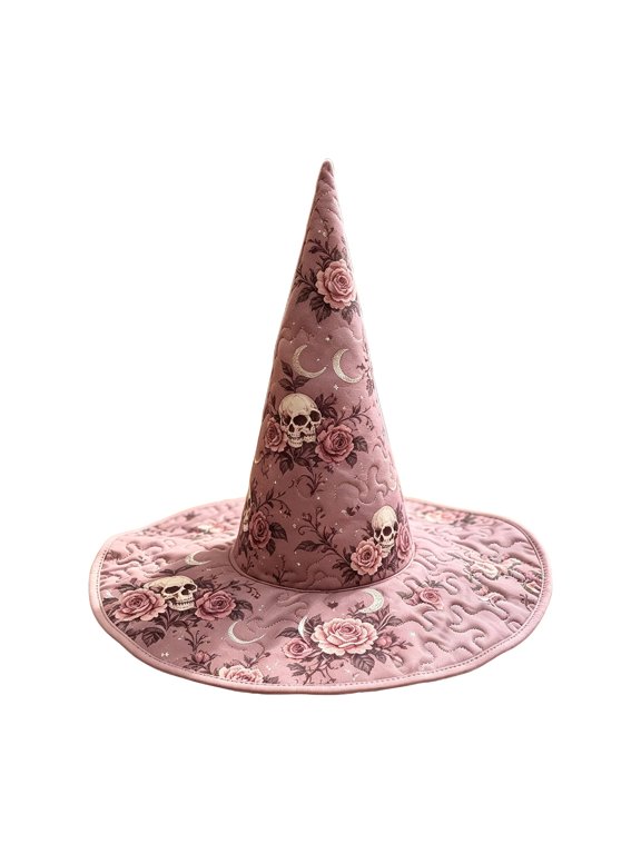Witch Hat for Women, Halloween Costume Hat, Tall Pointed Wide Brim Cone Hat, Perfect for Party Dress Up Cosplay and Costume Contests F