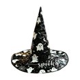 thumbnail image 1 of Witch Hat for Women, Halloween Party Costume Hat, Tall Pointed Wide Brim Quilted Cone, Great for Dress Up Cosplay and Seasonal Festivities B, 1 of 2