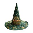 thumbnail image 1 of Witch Hat for Women, Halloween Party Costume Hat, Tall Pointed Wide Brim Quilted Cone, Great for Dress Up Cosplay and Seasonal Festivities E, 1 of 2