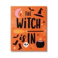 thumbnail image 1 of Witch Is In Bold Cauldron Phrase Holiday Graphic Art Gallery Wrapped Canvas Print Wall Art, 1 of 7