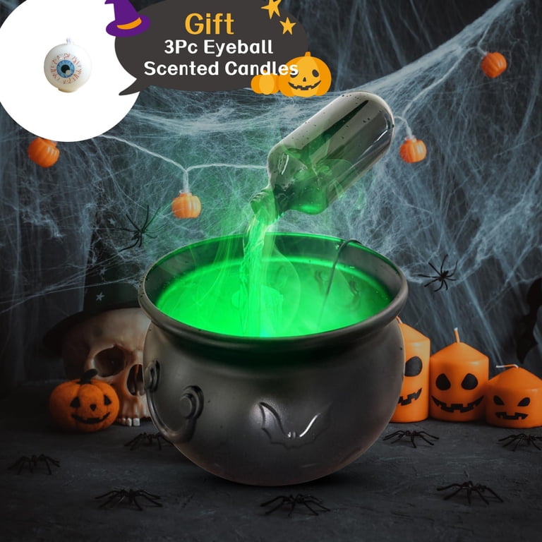 Magic Floating Potion Ketel Met LED Mist Maker Diffuser Hocus Pocus Bowl Halloween Decor Voor Spooky Home Partyzz15