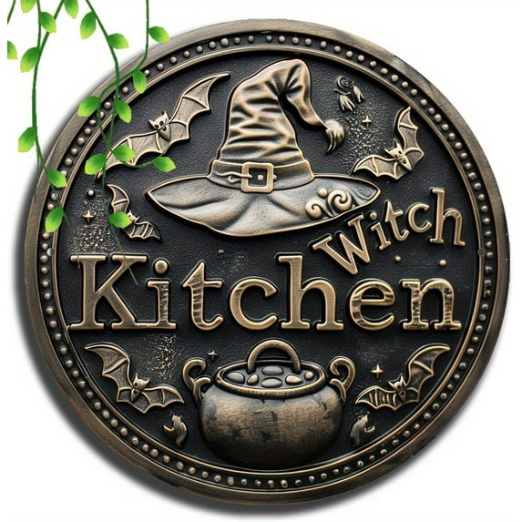 Witch Kitchen Metal Tin Sign are Poster Wall Decor New 8"x8"