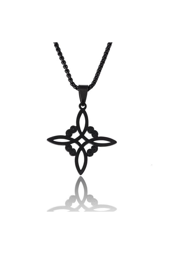 Witch Knot Necklace Alloy Choker Necklaces Vintage Amulet-Jewelry Gift for Women