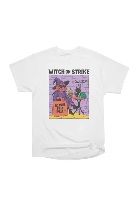 Witch On Strike T-Shirt Tee Gift For Him Merch For Her Apparel For Friend