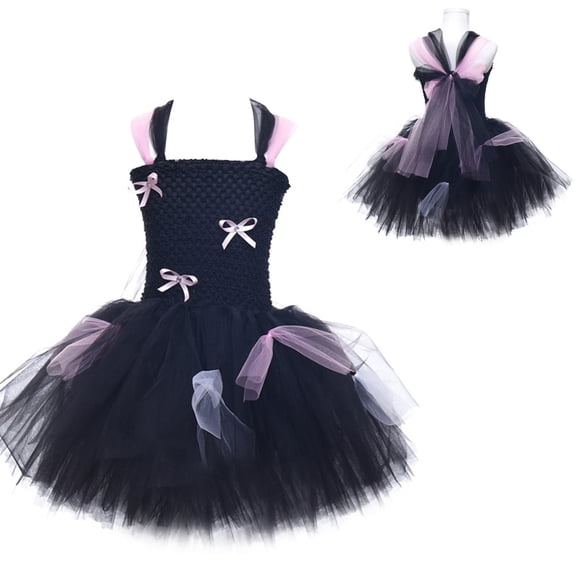 Witch Outfit Tulle Dress Baby Fairy Tale Wicked Witch outfit Girls Halloween Outfit 4T Toddler Kids Baby Girls Dress
