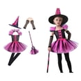 thumbnail image 1 of Witch Outfits Girls Tulle Dress Girls Halloween Birthday Party Halloween Outfits for Kids 3-4 Years Kids Girls Halloween Dress, 1 of 4